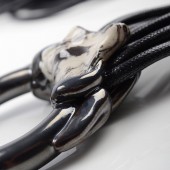 Žiedo formos ing-ring kaklo papuošalas žalia/marmurinė